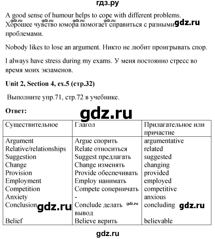 ГДЗ по английскому языку 10 класс Биболетова рабочая тетрадь Enjoy English  страница - 32, Решебник 2016