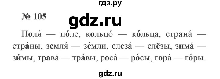 Русский язык 4 класс номер 105