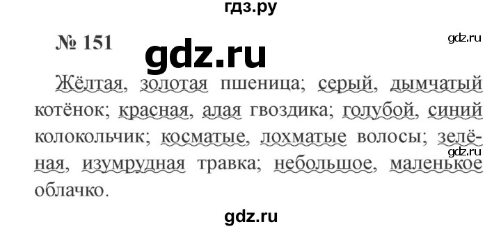 Урок 151 русский язык 2 класс 21 век презентация повторение