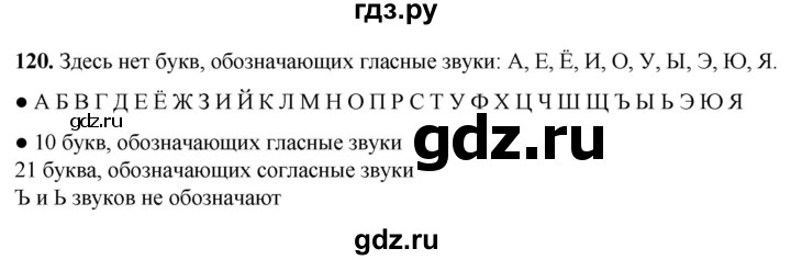 ГДЗ по русскому языку 2 класс Канакина, Горецкий часть 1 - ответ на номер 120, Решебник 2025