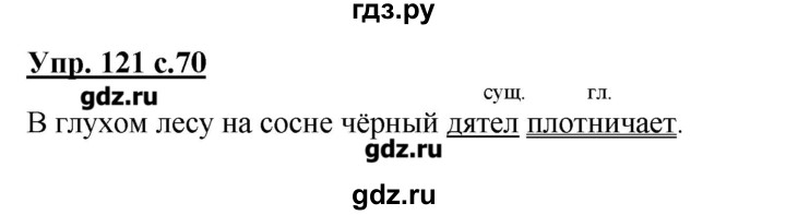 ГДЗ по русскому языку 2 класс  Канакина   часть №2 / номер - 121, Решебник №1