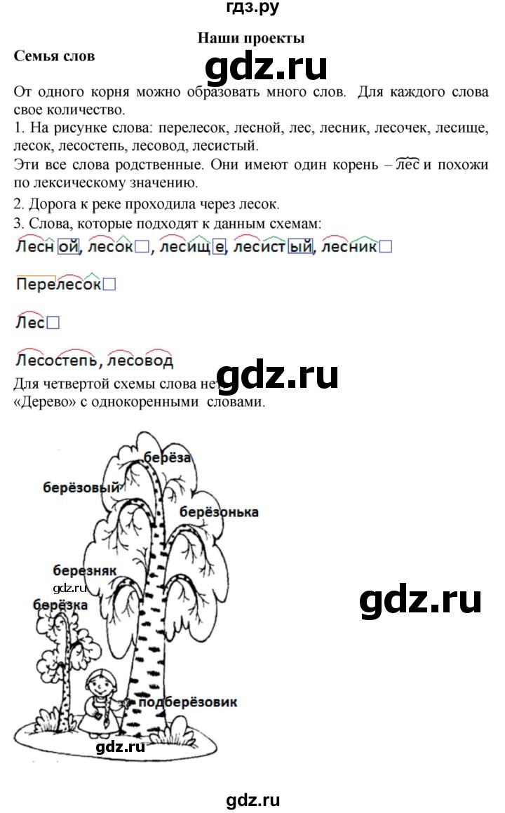 ГДЗ по русскому языку 3 класс  Канакина   часть 1 / проектные задания - стр. 101, Решебник 2015 №1