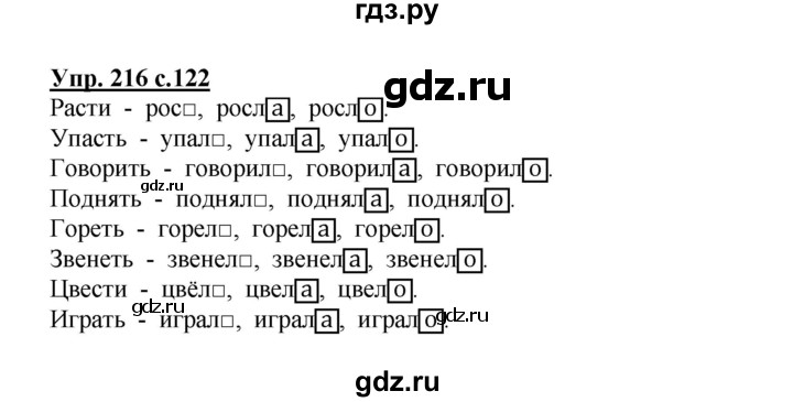 ГДЗ по русскому языку 3 класс  Канакина   часть 2 / упражнение - 216, Решебник 2015 №1