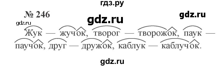ГДЗ по русскому языку 3 класс Канакина, Горецкий часть 1 - ответ на номер 246, Решебник 2015 №4