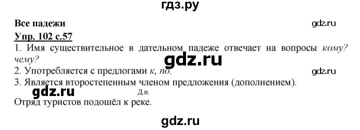 ГДЗ по русскому языку 3 класс Канакина, Горецкий часть 2 - ответ на номер 102, Решебник 2015 №1