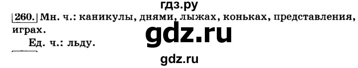 ГДЗ по русскому языку 3 класс  Климанова   часть 1 / упражнение - 260, Решебник №2 2014