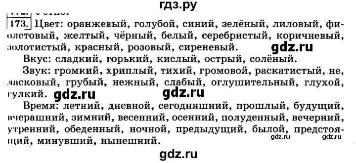 ГДЗ по русскому языку 3 класс  Климанова   часть 2 / упражнение - 173, Решебник №2 2014