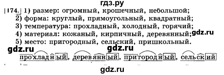 ГДЗ по русскому языку 3 класс  Климанова   часть 2 / упражнение - 174, Решебник №2 2014