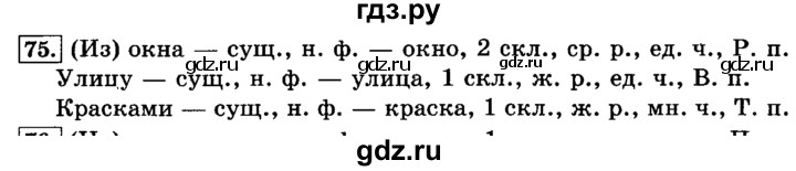 ГДЗ по русскому языку 3 класс  Климанова   часть 2 / упражнение - 75, Решебник №2 2014