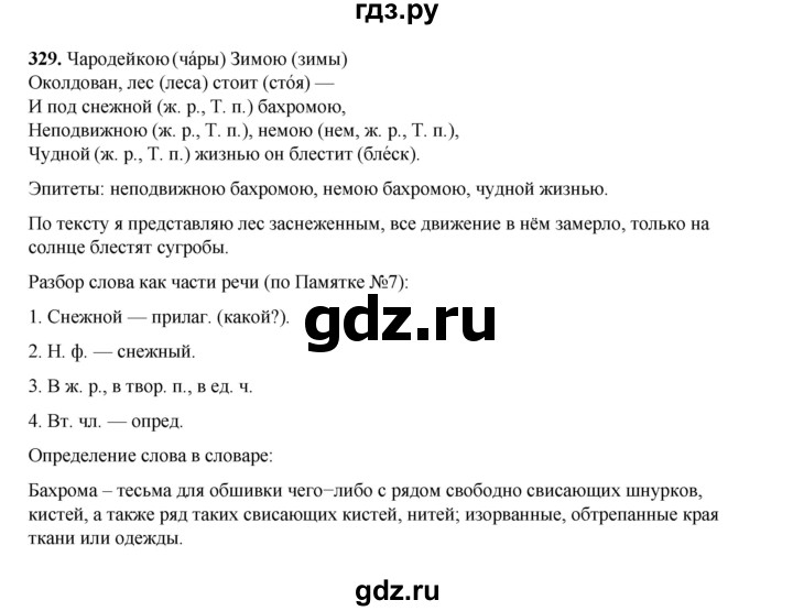 ГДЗ по русскому языку 4 класс Рамзаева   часть 2. страница - 21, Решебник 2024