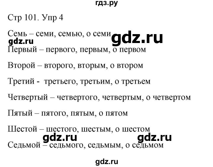 ГДЗ по русскому языку 4 класс  Иванов   урок - 105, Решебник 2024