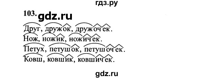 Русский язык упражнение 103