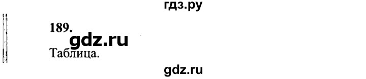 ГДЗ по русскому языку 4 класс  Канакина   часть 2 / упражнение - 189, Решебник №3 к учебнику 2014