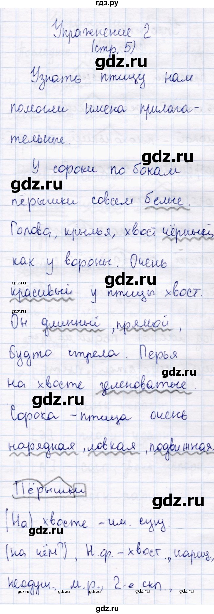 ГДЗ по русскому языку 4 класс  Канакина   часть 2 / упражнение - 2, Решебник 2015 №4