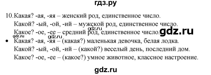 ГДЗ по русскому языку 4 класс  Канакина   часть 2 / упражнение - 10, Решебник к учебнику 2023