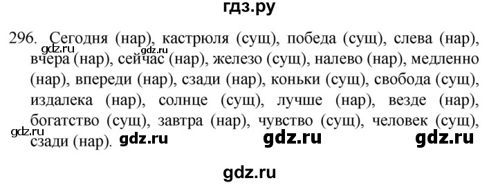 ГДЗ по русскому языку 4 класс  Канакина   часть 2 / упражнение - 296, Решебник к учебнику 2023