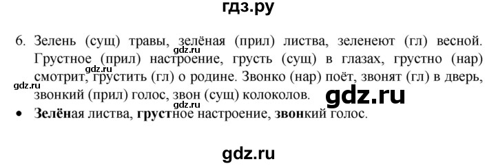 ГДЗ по русскому языку 4 класс  Канакина   часть 2 / упражнение - 6, Решебник к учебнику 2023