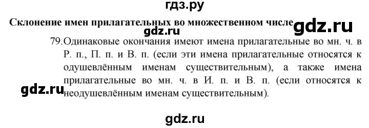 ГДЗ по русскому языку 4 класс  Канакина   часть 2 / упражнение - 79, Решебник к учебнику 2023