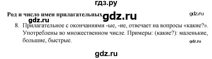 ГДЗ по русскому языку 4 класс  Канакина   часть 2 / упражнение - 8, Решебник к учебнику 2023