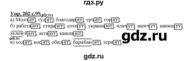 ГДЗ по русскому языку 4 класс  Канакина   часть 2 / упражнение - 202, Решебник №1 к учебнику 2014