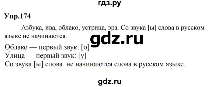 ГДЗ по русскому языку за 5 класс Ладыженская, Баранов, Тростенцова ответ на номер 174, Решебник 2023