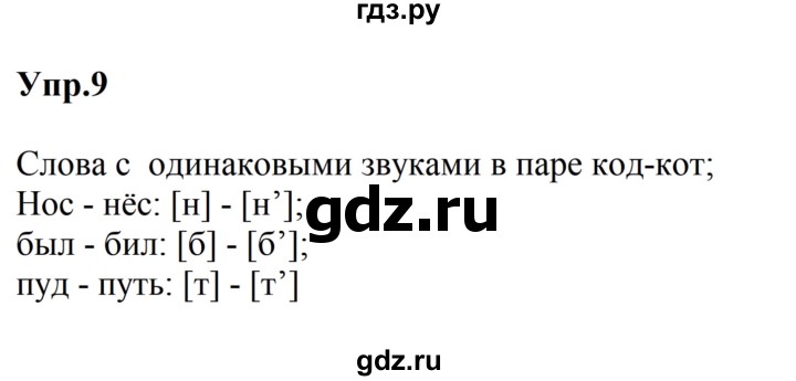 ГДЗ по русскому языку за 5 класс Ладыженская, Баранов, Тростенцова ответ на номер 9, Решебник 2023