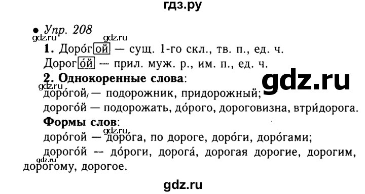 ГДЗ по русскому языку 5 класс  Львова   упражнение - 206, Решебник №1