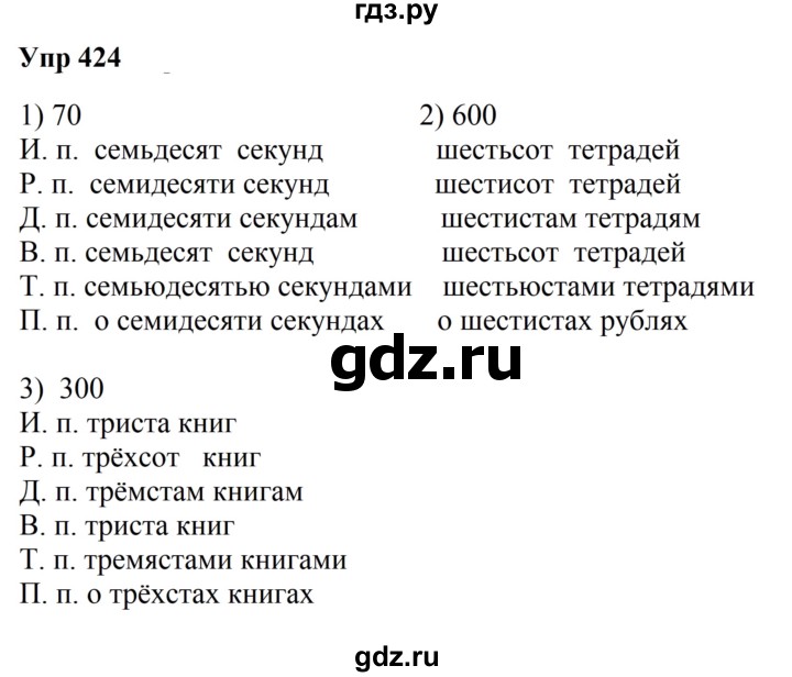 ГДЗ по русскому языку 6 класс  Разумовская   упражнение - 424, Решебник к учебнику 2023