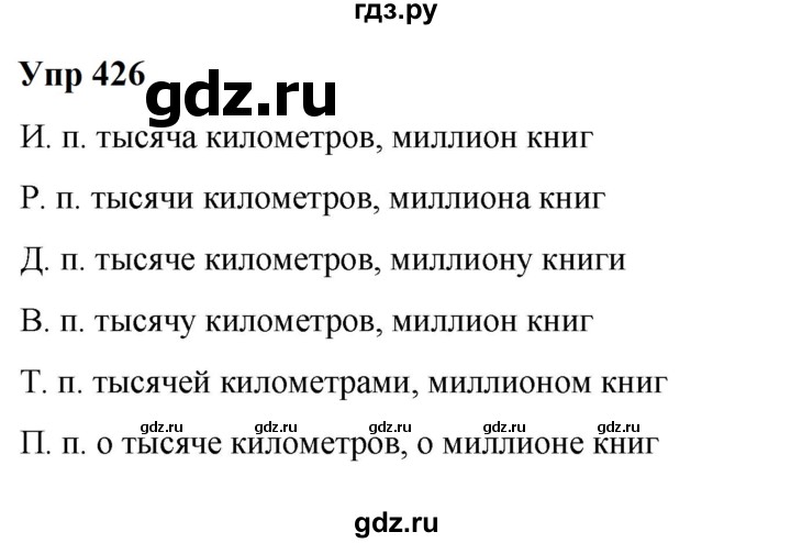 ГДЗ по русскому языку 6 класс  Разумовская   упражнение - 426, Решебник к учебнику 2023