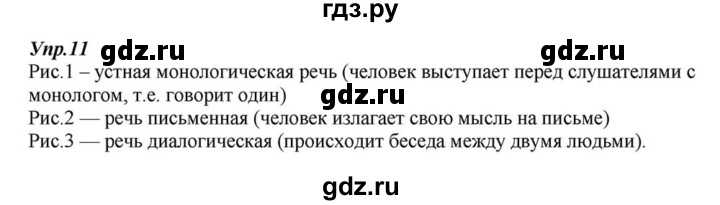 ГДЗ по русскому языку 6 класс  Разумовская   упражнение - 11, Решебник к учебнику 2015