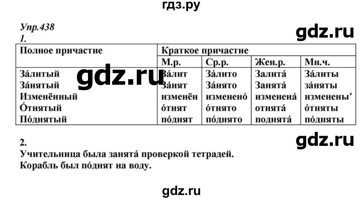 ГДЗ по русскому языку 6 класс  Разумовская   упражнение - 438, Решебник к учебнику 2015