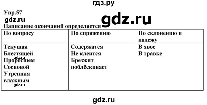 ГДЗ по русскому языку 6 класс  Разумовская   упражнение - 57, Решебник к учебнику 2015
