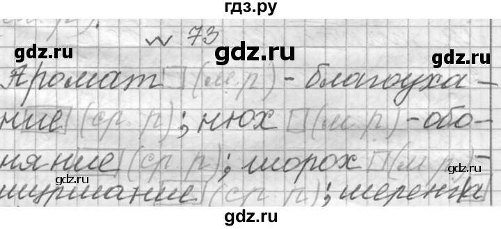 ГДЗ по русскому языку 6 класс  Лидман-Орлова Практика  упражнение - 73, Решебник к учебнику 2016