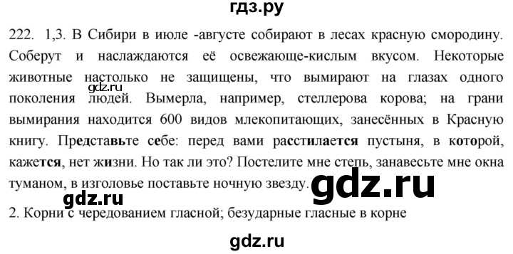 ГДЗ по русскому языку 6 класс  Лидман-Орлова Практика  упражнение - 222, Решебник к учебнику 2021