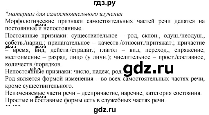 ГДЗ по русскому языку 7 класс  Баранов   самостоятельное наблюдение. § - 82, Решебник к учебнику 2020