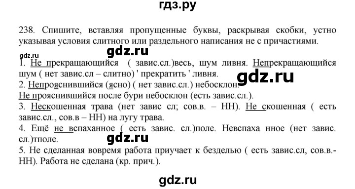 Упражнение 236 по русскому языку 7 класс