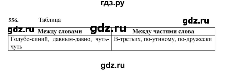 ГДЗ по русскому языку за 7 класс Баранов, Ладыженская, Тростенцова ответ на номер 556, Решебник 2023-2024