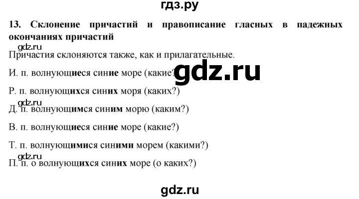 ГДЗ по русскому языку за 7 класс Баранов, Ладыженская, Тростенцова ответ на материал для самостоятельных наблюдений параграф 13, Решебник 2022 №1