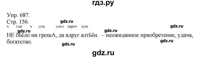 ГДЗ по русскому языку 7 класс  Львова   упражнение - 687, Решебник №1