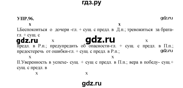 ГДЗ по русскому языку 8 класс  Бархударов   упражнение - 96, Решебник №1 к учебнику 2018