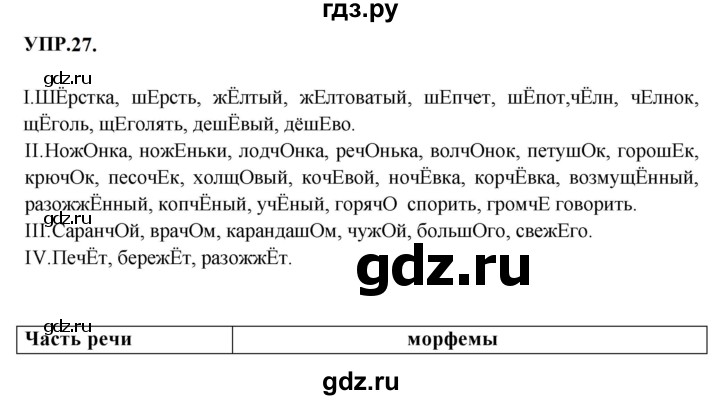 Гдз по русскому языку за 8 класс Бархударов, Крючков, Максимов ответ на номер 27, Решебник 2023-2024