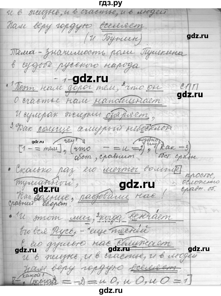 ГДЗ по русскому языку 9 класс  Пичугов Практика  упражнение - 170, Решебник к учебнику 2015