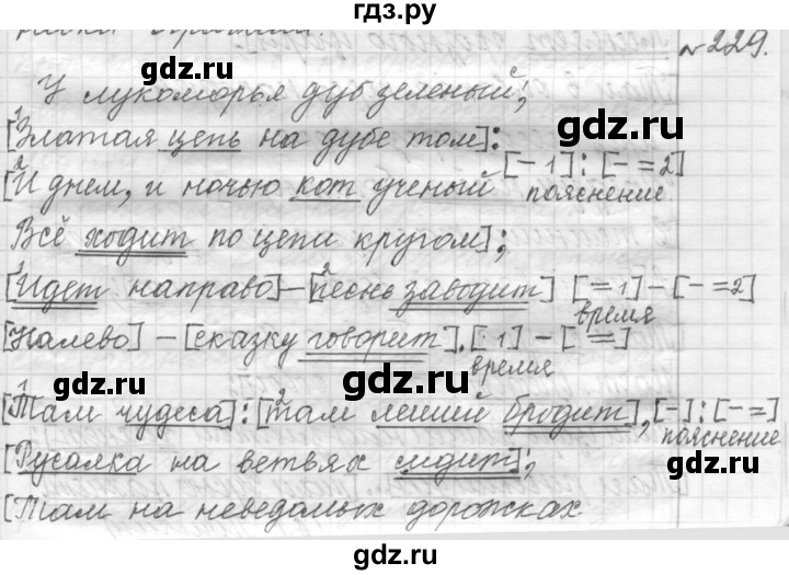 ГДЗ по русскому языку 9 класс  Пичугов Практика  упражнение - 229, Решебник к учебнику 2015