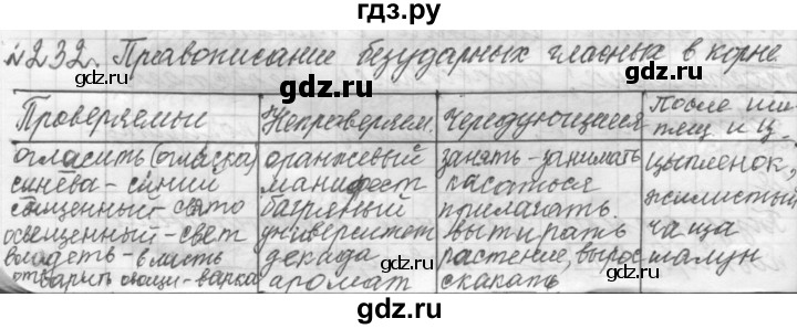 ГДЗ по русскому языку 9 класс  Пичугов Практика  упражнение - 232, Решебник к учебнику 2015