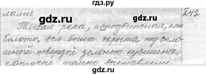 ГДЗ по русскому языку 9 класс  Пичугов Практика  упражнение - 242, Решебник к учебнику 2015