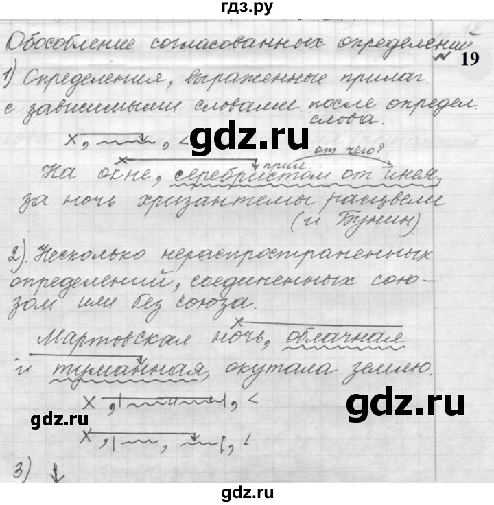 ГДЗ по русскому языку 9 класс  Пичугов Практика  упражнение - 19, Решебник к учебнику 2022