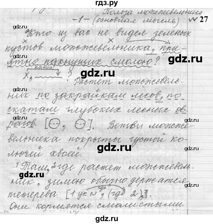 ГДЗ по русскому языку 9 класс  Пичугов Практика  упражнение - 27, Решебник к учебнику 2022