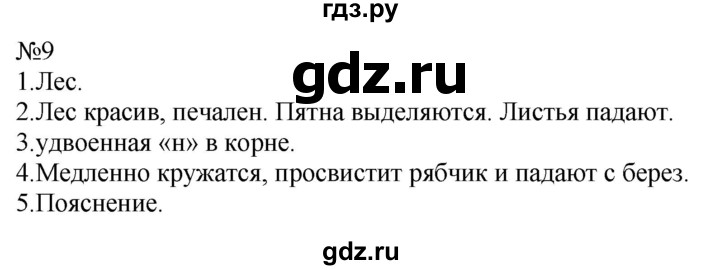 ГДЗ по русскому языку 9 класс  Пичугов Практика  упражнение - 9, Решебник к учебнику 2022