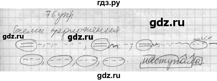 ГДЗ по русскому языку 10‐11 класс Власенков   упражнение - 76, решебник