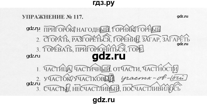 ГДЗ по русскому языку 10‐11 класс  Греков   упражнение - 117, решебник